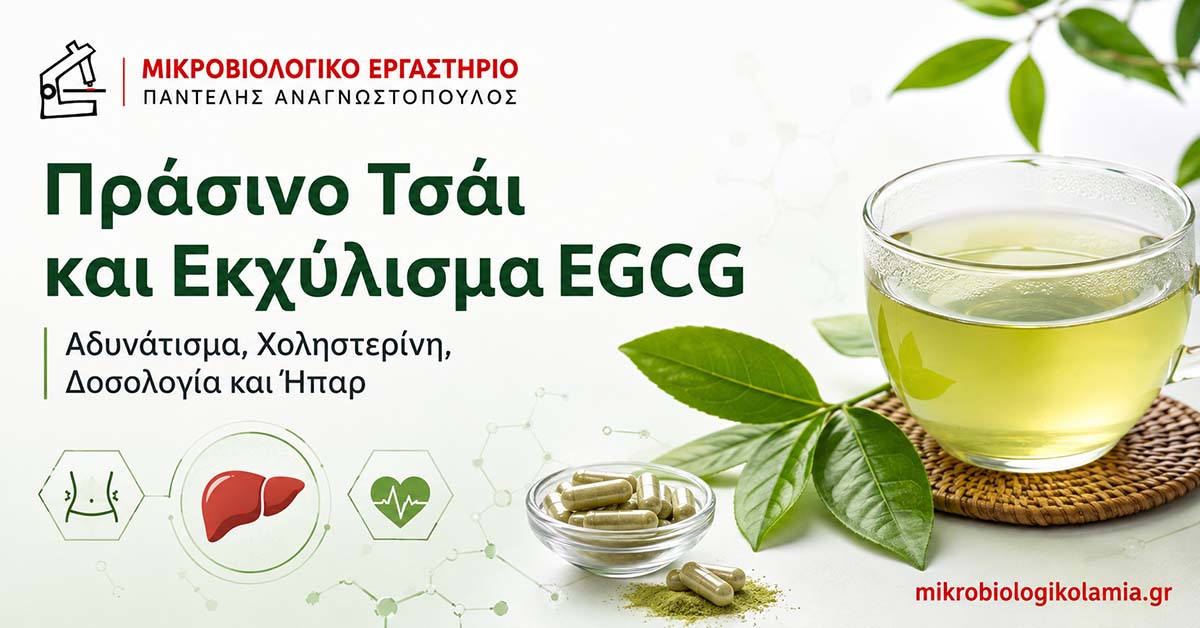 Πράσινο Τσάι και EGCG: Αδυνάτισμα, LDL και Ήπαρ 1 Πράσινο τσάι και εκχύλισμα EGCG για αδυνάτισμα, χοληστερίνη, δοσολογία και ήπαρ