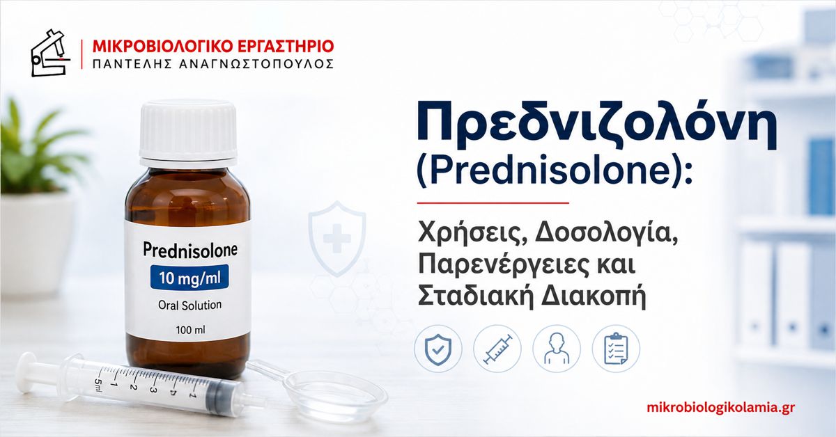 Πρεδνιζολόνη: Χρήσεις, Δοσολογία & Παρενέργειες 1 Πρεδνιζολόνη Prednisolone 10 mg/ml – δοσολογία, παρενέργειες και σταδιακή διακοπή