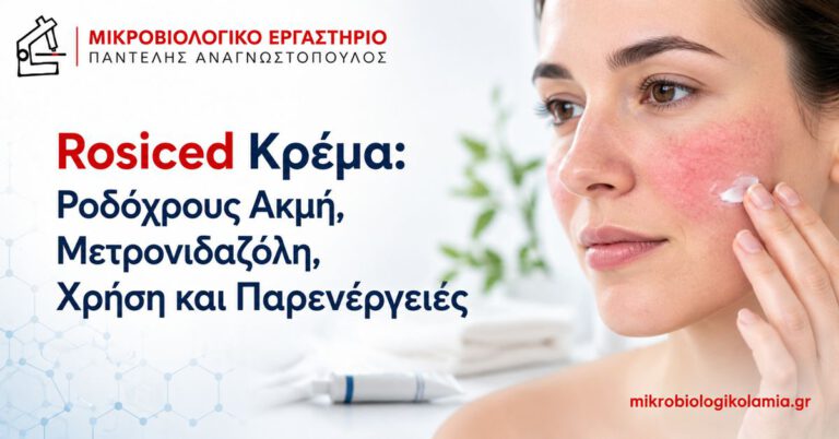 Rosiced Κρέμα: Ροδόχρους Ακμή, Χρήση και Παρενέργειες 4 Rosiced κρέμα με μετρονιδαζόλη για ροδόχρου ακμή και φλεγμονώδεις βλάβες του προσώπου