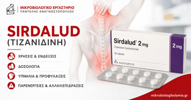 Sirdalud τιζανιδίνη – χρήσεις, δοσολογία, υπνηλία, μυϊκοί σπασμοί και παρενέργειες
