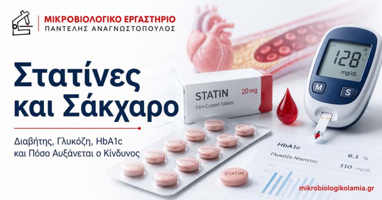 Στατίνες και σάκχαρο – διαβήτης, γλυκόζη, HbA1c και κίνδυνος εμφάνισης διαβήτη