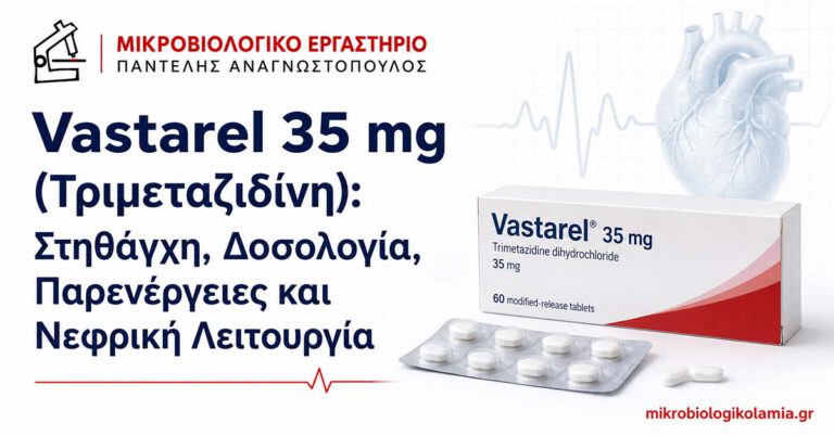 Vastarel 35 mg: Κρεατινίνη, eGFR & Νεφρική Λειτουργία 2 Vastarel 35 mg τριμεταζιδίνη για σταθερή στηθάγχη, δοσολογία, παρενέργειες και νεφρική λειτουργία