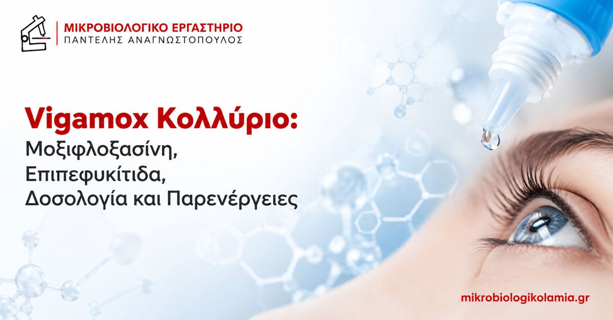 Vigamox Κολλύριο: Δοσολογία, Επιπεφυκίτιδα και Παρενέργειες 1 Vigamox κολλύριο με μοξιφλοξασίνη για βακτηριακή επιπεφυκίτιδα, δοσολογία και παρενέργειες