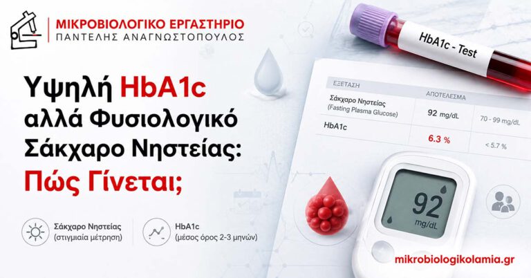 Υψηλή HbA1c αλλά Φυσιολογικό Σάκχαρο Νηστείας: Αιτίες και Τι Σημαίνει 4 Υψηλή HbA1c αλλά φυσιολογικό σάκχαρο νηστείας – διαφορά γλυκοζυλιωμένης αιμοσφαιρίνης και γλυκόζης