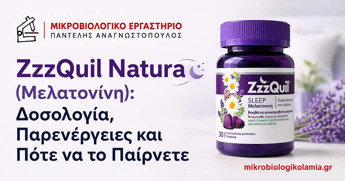 ZzzQuil Natura: Δοσολογία, Παρενέργειες και Μελατονίνη