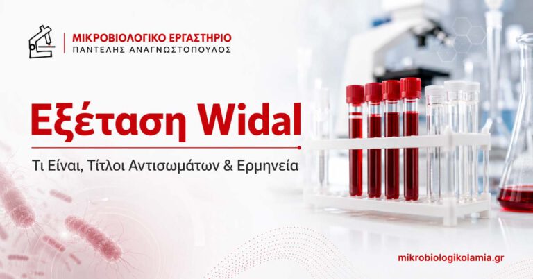Εξέταση Widal για αντισώματα Salmonella Typhi και Paratyphi – τίτλοι και ερμηνεία