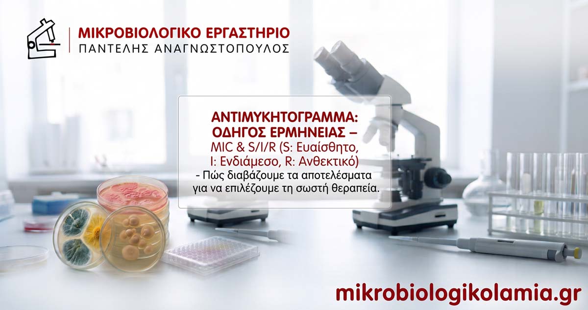 Αντιμυκητόγραμμα: Τι Είναι, MIC, S/I/R & Ερμηνεία
